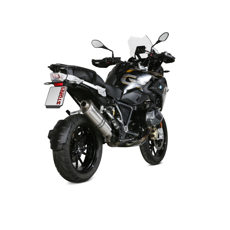 Silencer STORM OVAL Stainless Steel for BMW R 1250 GS 2019-2023, BMW R 1250 GS Adventure 2019-2023