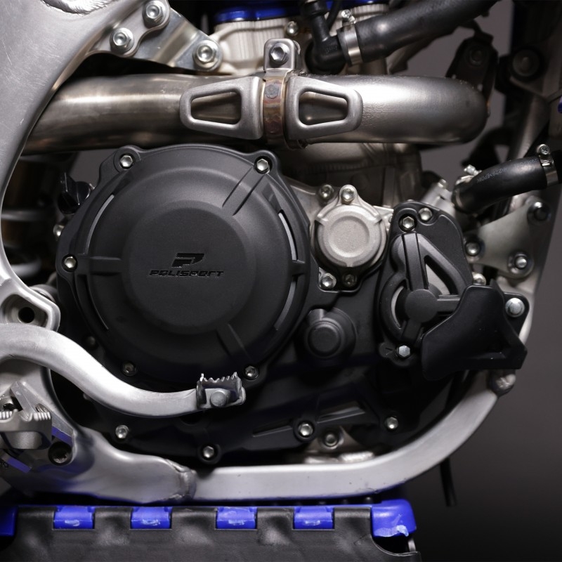 Clutch and ignition cover protector kit POLISPORT black