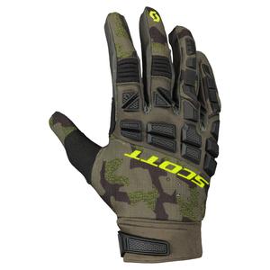 Rękawiczki motocyklowe SCOTT X-PLORE PRO w kolorze wojskowo-zielono-żółtym