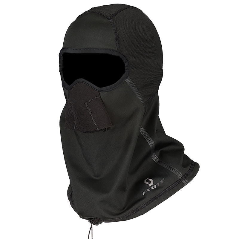 Kominiarka SCOTT Snow Blocker z kapturem motocyklowym w kolorze czarnym