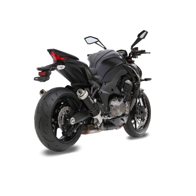 2 silencers kit STORM GP Steel black for KAWASAKI Z 1000 2014-2020