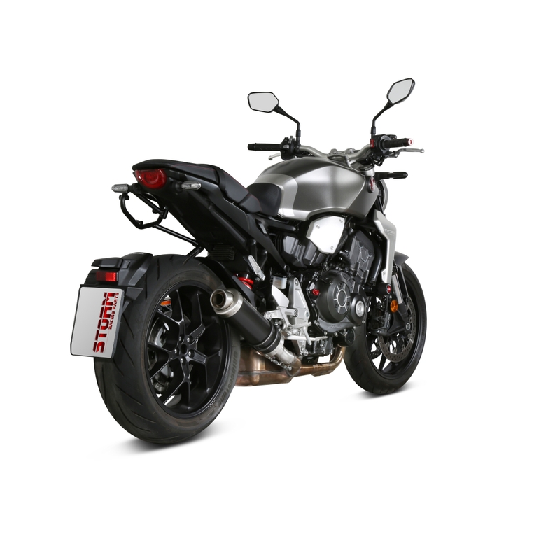Silencer STORM GP Steel black for HONDA CB 1000 R, RA (ABS) 2018-2024, HONDA CB 1000 R Neo Sports Café 2018-2024