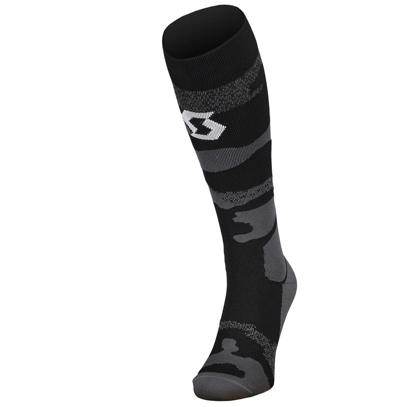 Skarpetki SCOTT MID LONG CAMO szaro-białe