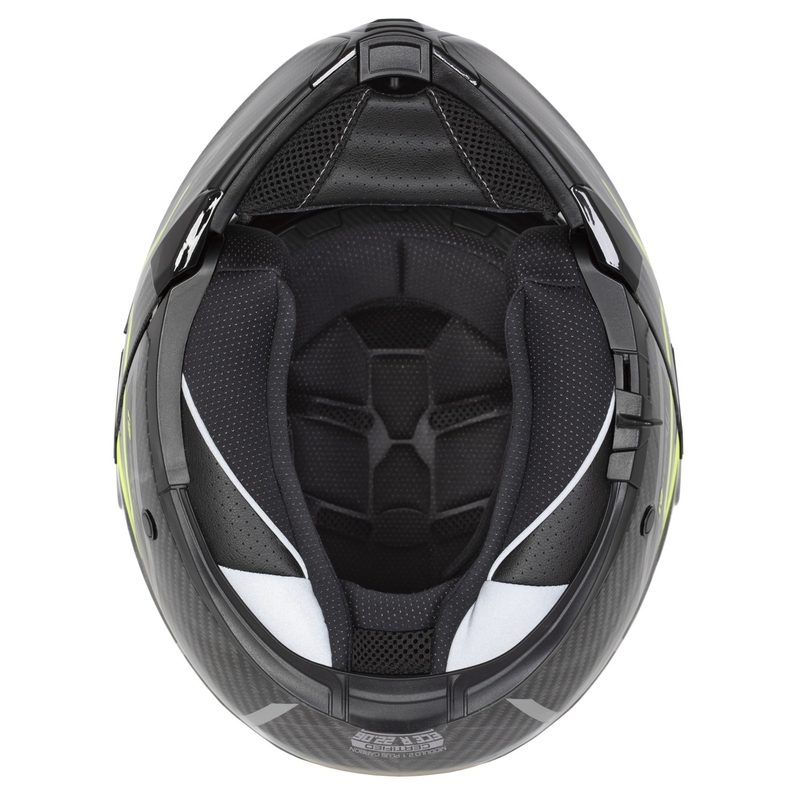 Kask składany Cassida Modulo 2.1 Plus Carbon fluo żółto-srebrno-czarny