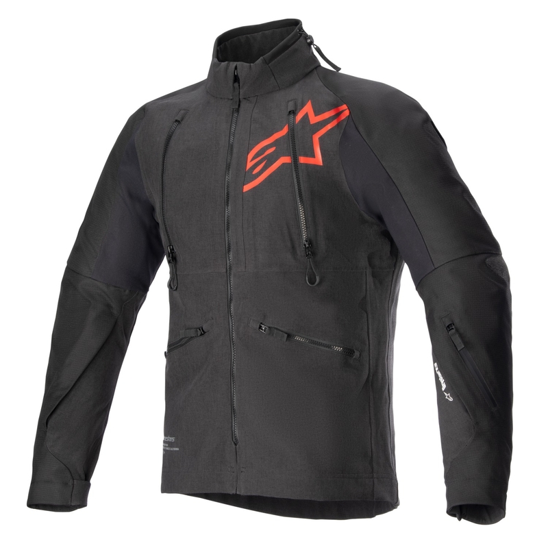 Kurtka motocyklowa Alpinestars Hyde XT Drystar XF czarno-czerwona fluo