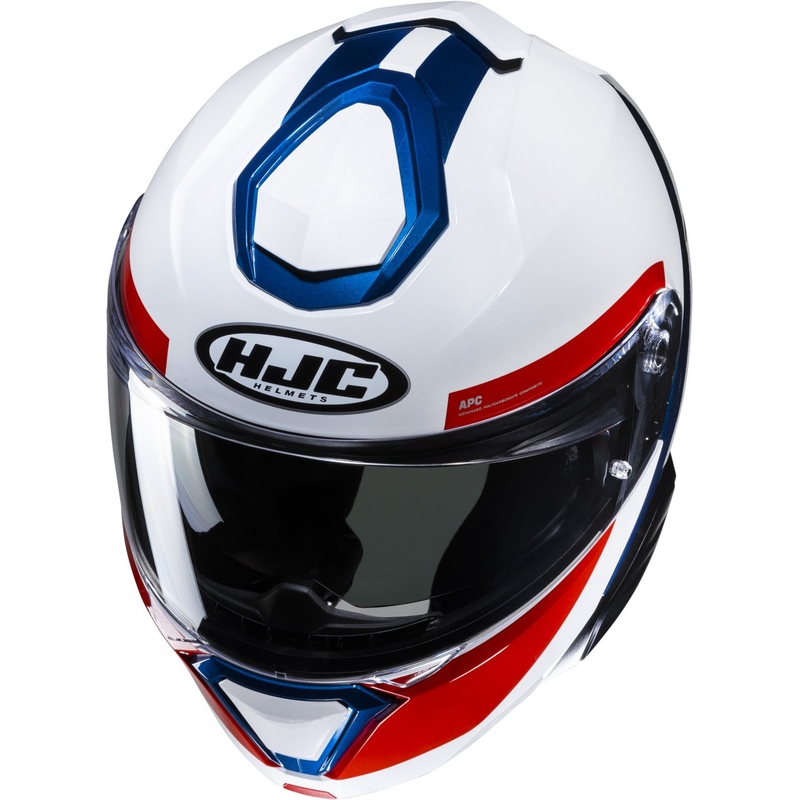 Kask składany HJC i91 Bina MC21 biało-niebiesko-czerwony