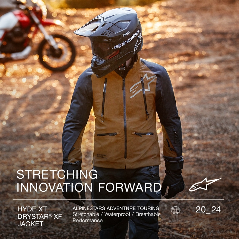 Kurtka motocyklowa Alpinestars Hyde XT Drystar XF w kolorze piaskowo-czarnym