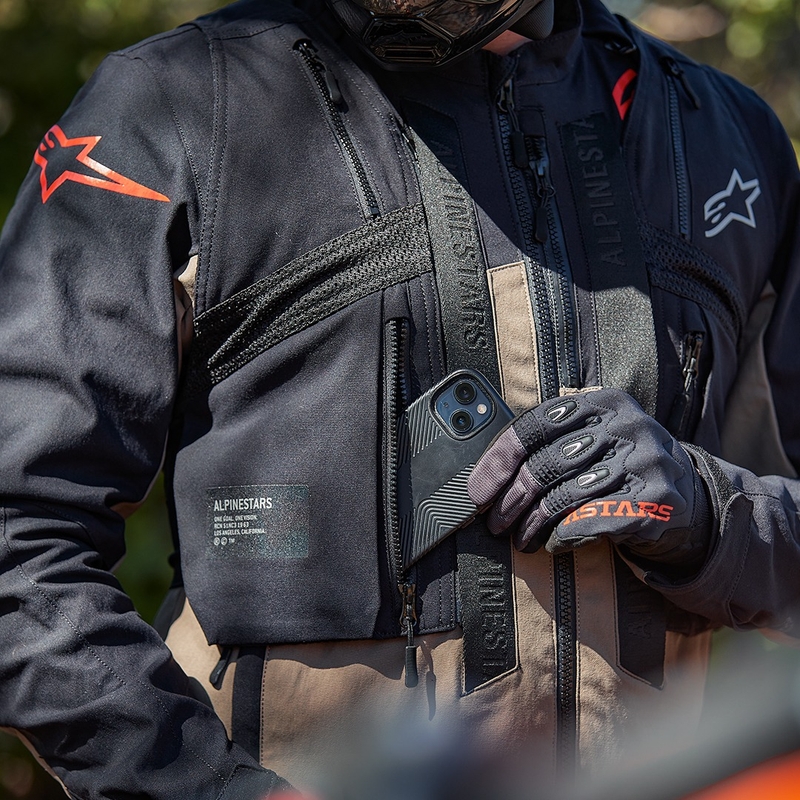 Kurtka motocyklowa Alpinestars Techdura czarno-odblaskowa