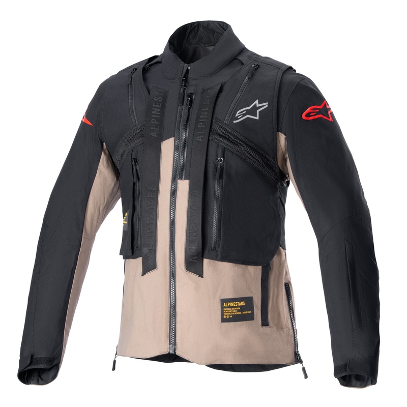 Kurtka motocyklowa Alpinestars Techdura czarno-brązowa