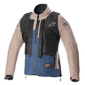 Kurtka motocyklowa Alpinestars Techdura w kolorze czarno-brązowo-granatowym