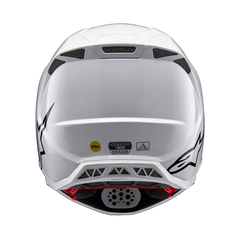 Kask motocrossowy Alpinestars Supertech S-M10 Solidny, biały