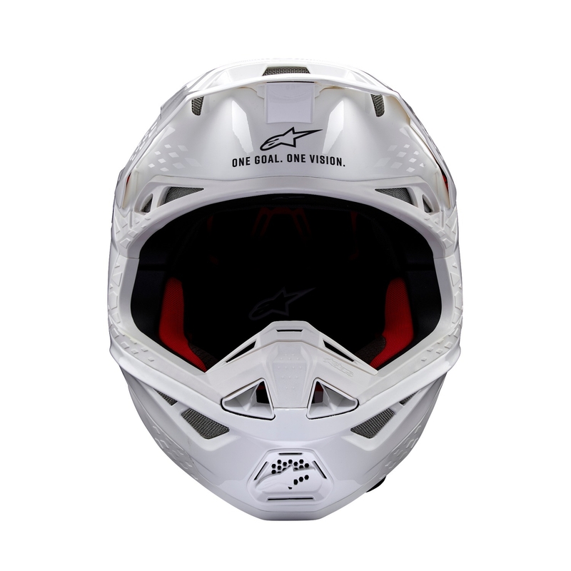 Kask motocrossowy Alpinestars Supertech S-M10 Solidny, biały