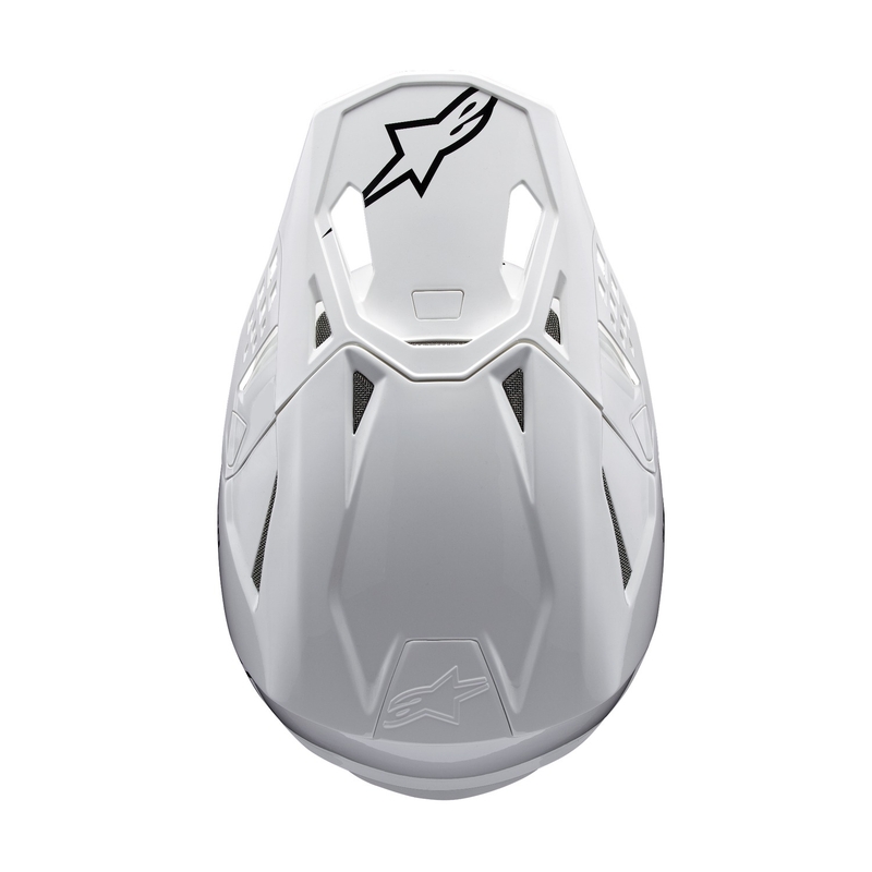Kask motocrossowy Alpinestars Supertech S-M10 Solidny, biały