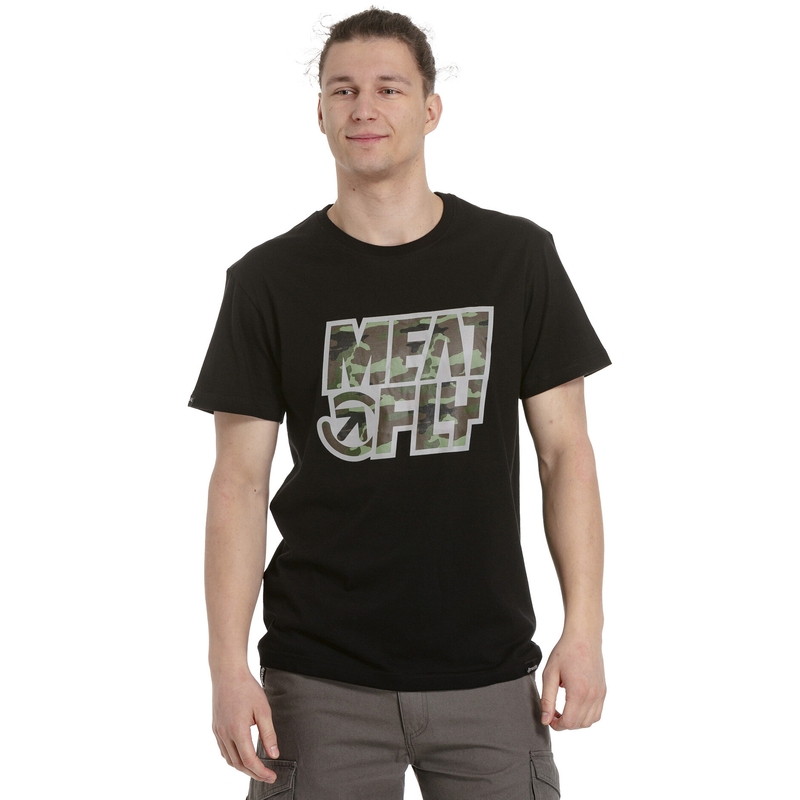 T-shirt męski Meatfly Repash czarny