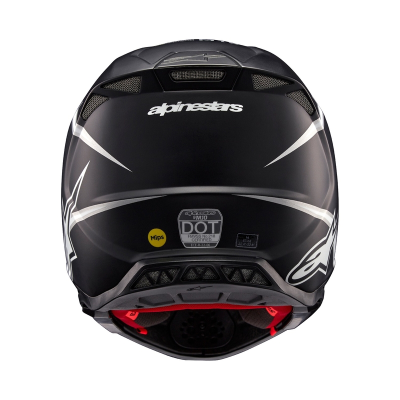 Kask motocrossowy Alpinestars Supertech S-M10 Ampress matowo-czarno-biały