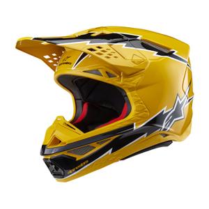 Kask motocrossowy Alpinestars Supertech S-M10 Ampress czarno-żółty