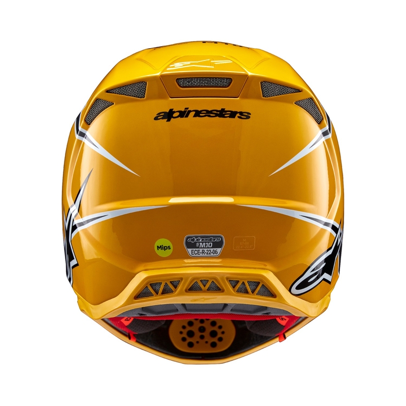 Kask motocrossowy Alpinestars Supertech S-M10 Ampress czarno-żółty