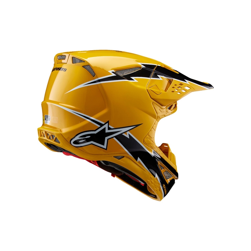 Kask motocrossowy Alpinestars Supertech S-M10 Ampress czarno-żółty