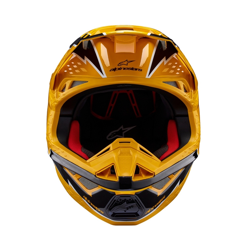Kask motocrossowy Alpinestars Supertech S-M10 Ampress czarno-żółty