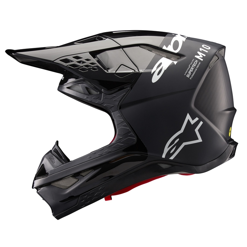 Kask motocrossowy Alpinestars Supertech S-M10 Flood czarno-ciemnoszary