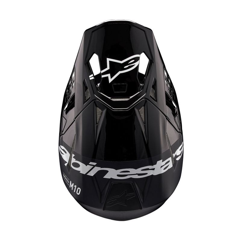Kask motocrossowy Alpinestars Supertech S-M10 Flood czarno-ciemnoszary