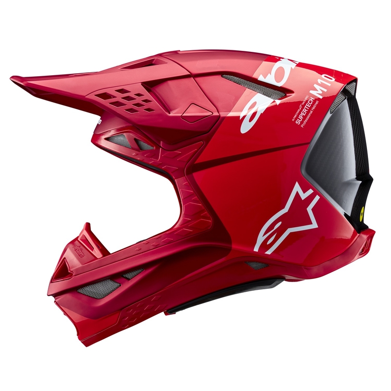 Kask motocrossowy Alpinestars Supertech S-M10 Flood matowy fluo czerwono-czerwony