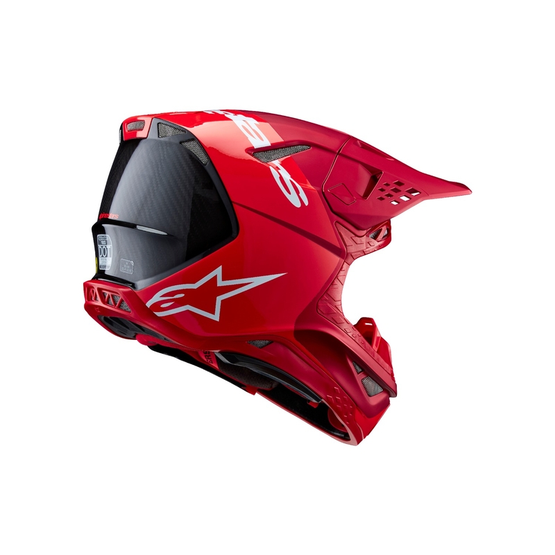 Kask motocrossowy Alpinestars Supertech S-M10 Flood matowy fluo czerwono-czerwony