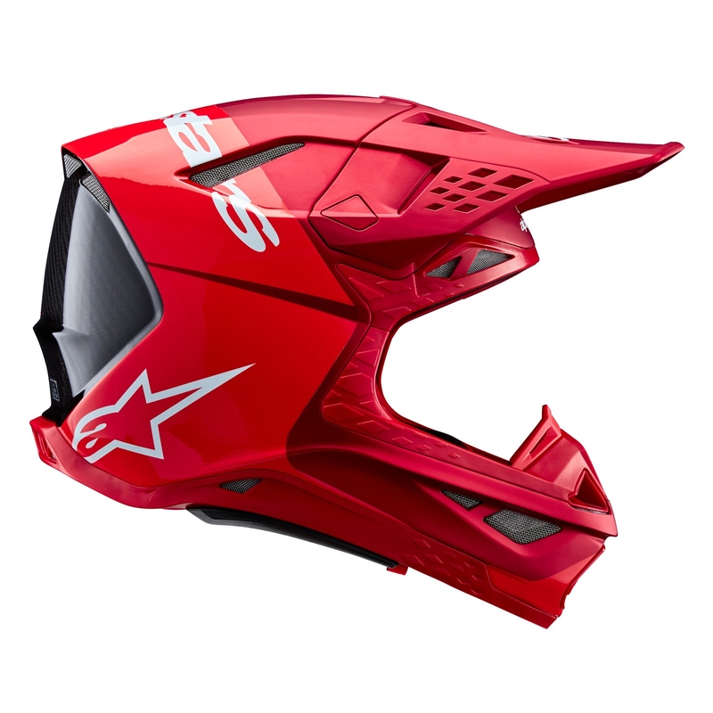 Kask motocrossowy Alpinestars Supertech S-M10 Flood matowy fluo czerwono-czerwony