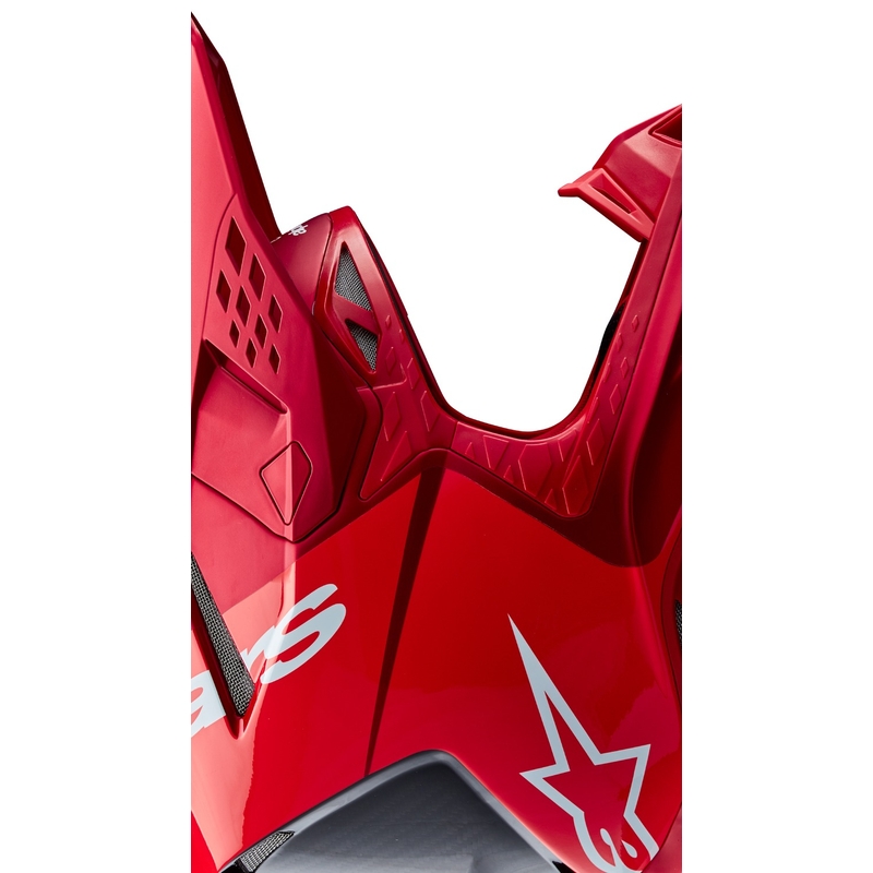 Kask motocrossowy Alpinestars Supertech S-M10 Flood matowy fluo czerwono-czerwony