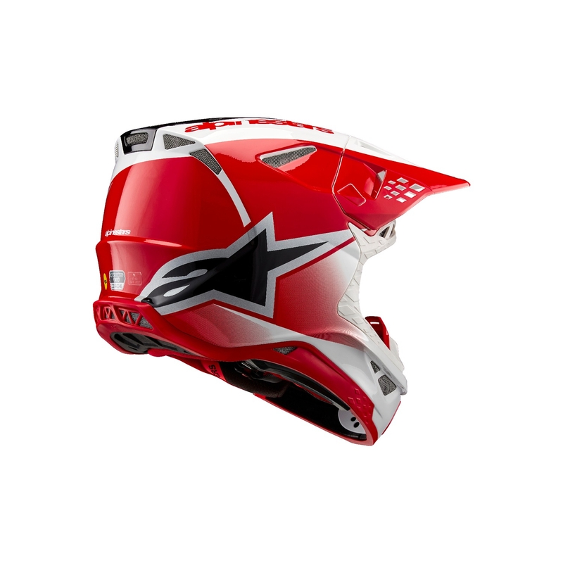 Kask motocrossowy Alpinestars Supertech S-M10 Unite czerwono-biały