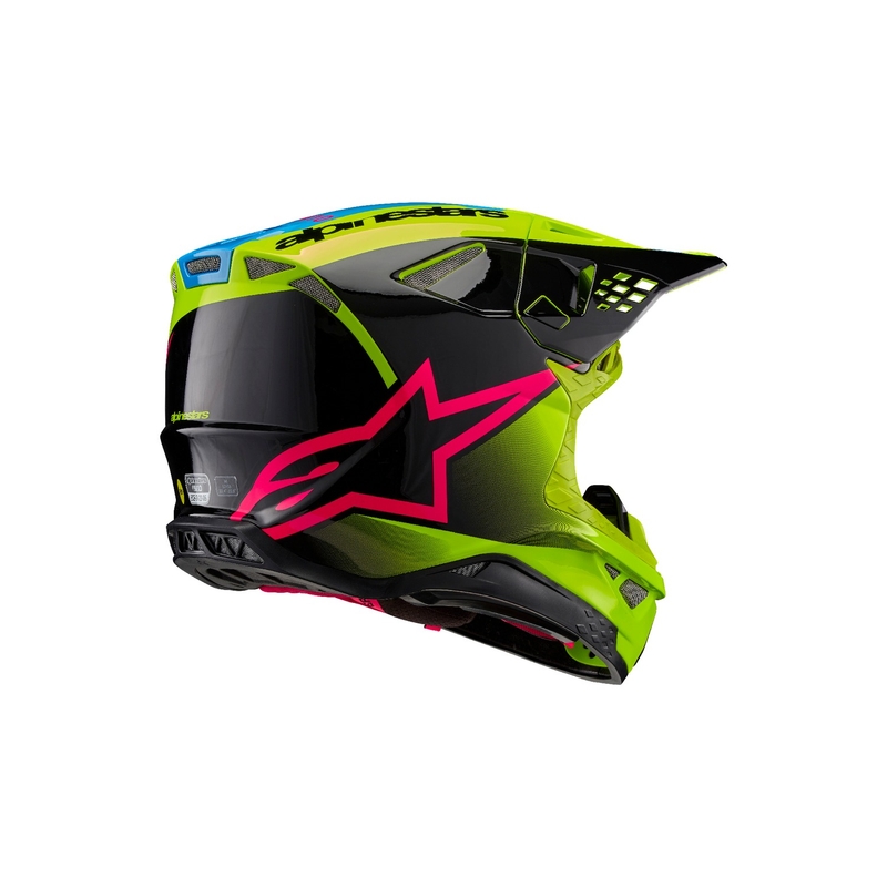 Kask motocrossowy Alpinestars Supertech S-M10 Unite fluo żółto-czarno-różowy
