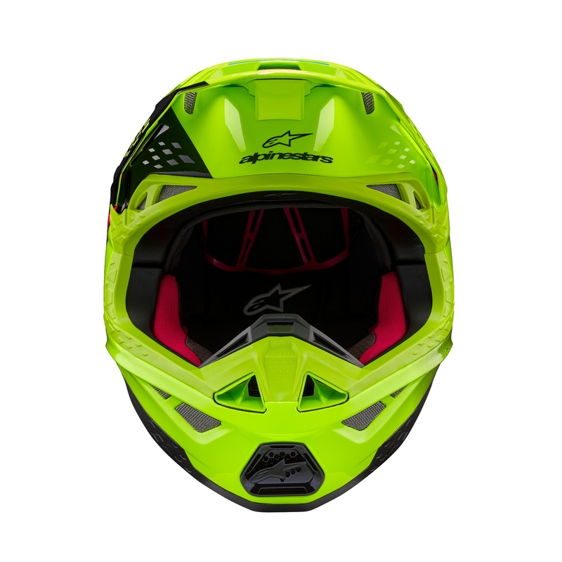 Kask motocrossowy Alpinestars Supertech S-M10 Unite fluo żółto-czarno-różowy