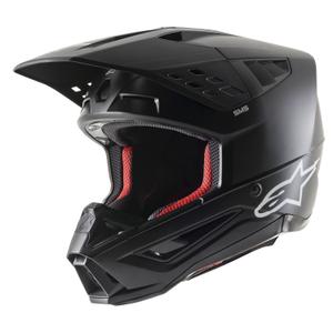 Solidny kask motocrossowy Alpinestars S-M5 w kolorze matowej czerni