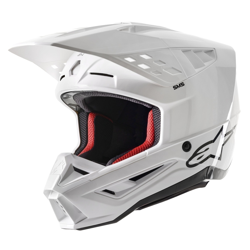 Kask motocrossowy Alpinestars S-M5 Solidny, biały