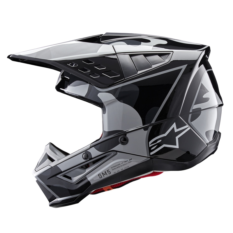 Kask motocrossowy Alpinestars S-M5 Rover 2 czarno-srebrny