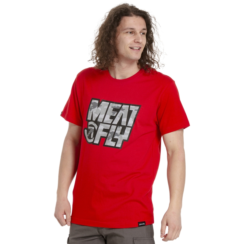 T-shirt męski Meatfly Repash czerwony