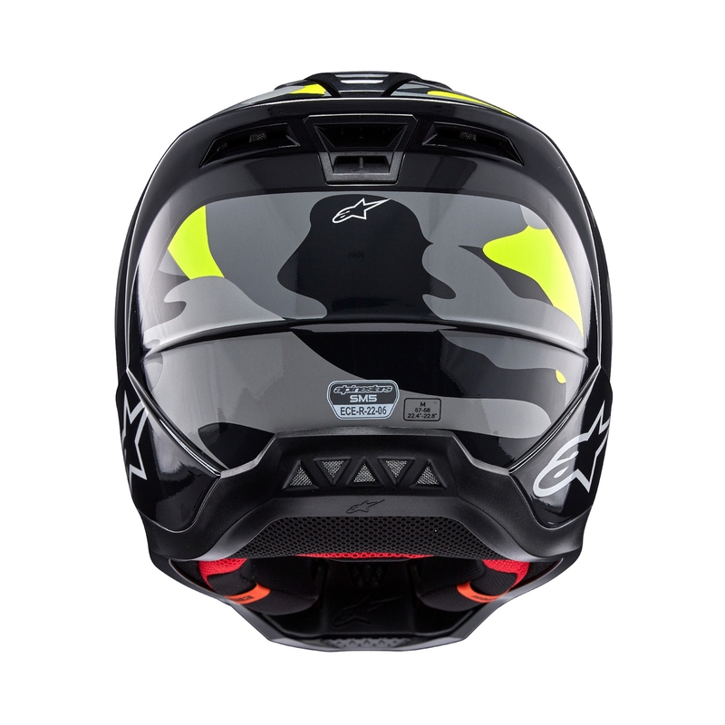 Kask motocrossowy Alpinestars S-M5 Rover 2 ciemnoszary-fluo żółty