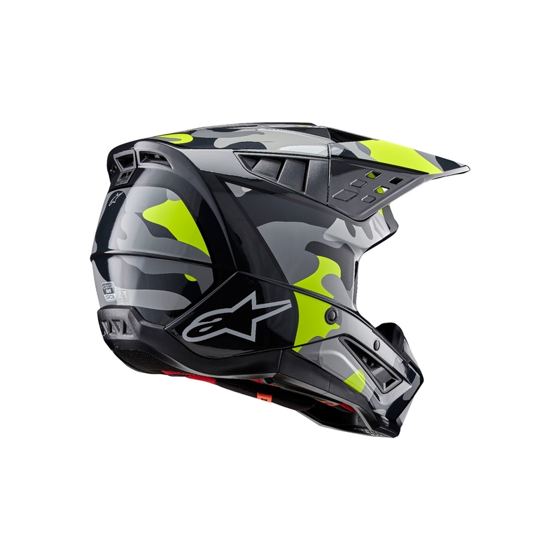 Kask motocrossowy Alpinestars S-M5 Rover 2 ciemnoszary-fluo żółty