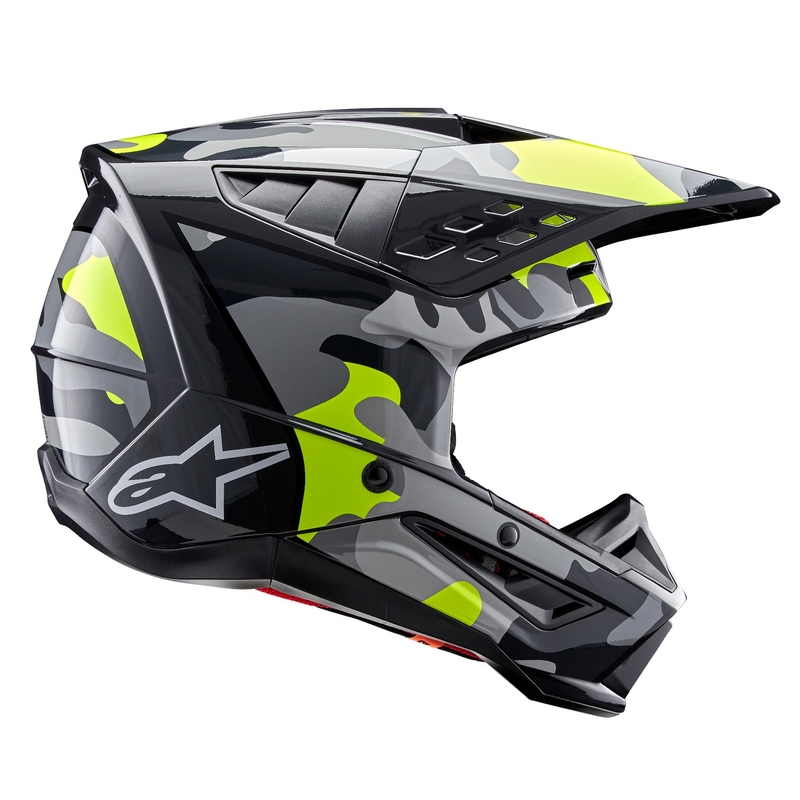 Kask motocrossowy Alpinestars S-M5 Rover 2 ciemnoszary-fluo żółty
