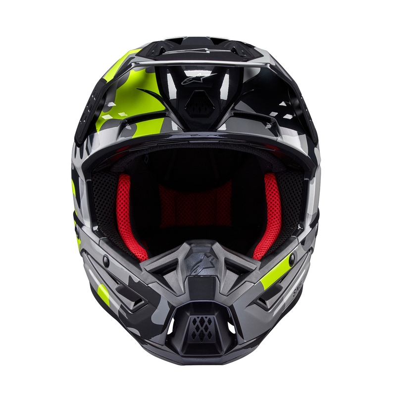 Kask motocrossowy Alpinestars S-M5 Rover 2 ciemnoszary-fluo żółty