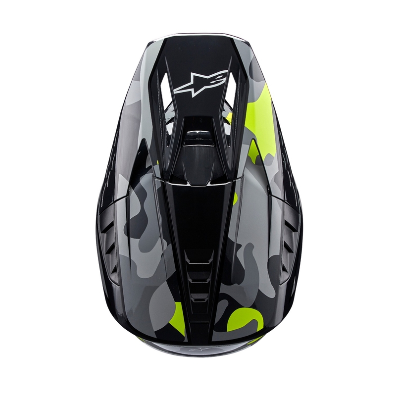Kask motocrossowy Alpinestars S-M5 Rover 2 ciemnoszary-fluo żółty