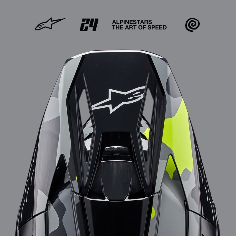 Kask motocrossowy Alpinestars S-M5 Rover 2 ciemnoszary-fluo żółty