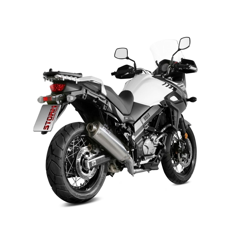 Silencer STORM OVAL Stainless Steel for SUZUKI DL 650 V-STROM 2017-2024