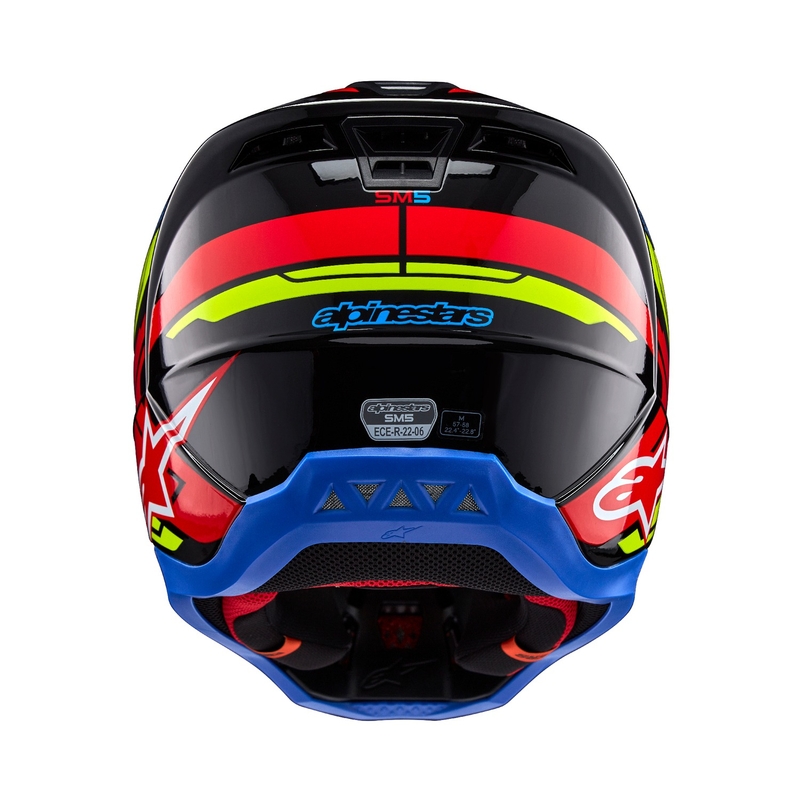 Kask motocrossowy Alpinestars S-M5 Action 2 fluo żółto-fluo czerwony