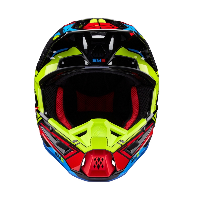 Kask motocrossowy Alpinestars S-M5 Action 2 fluo żółto-fluo czerwony