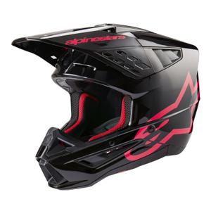 Kask motocrossowy Alpinestars S-M5 Corp czarno-różowy