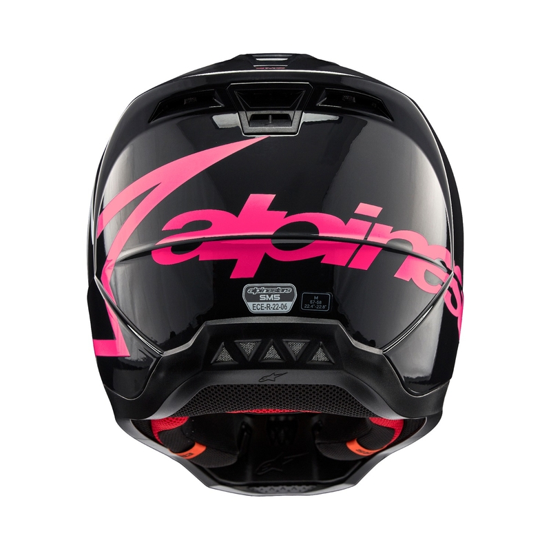 Kask motocrossowy Alpinestars S-M5 Corp czarno-różowy