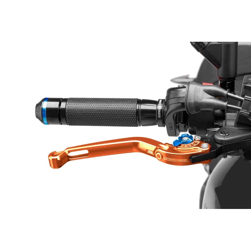 Brake lever without adapter PUIG foldable orange/blue