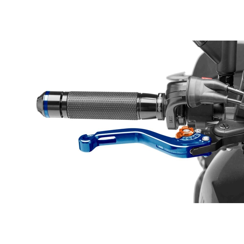 Brake lever without adapter PUIG short blue/orange