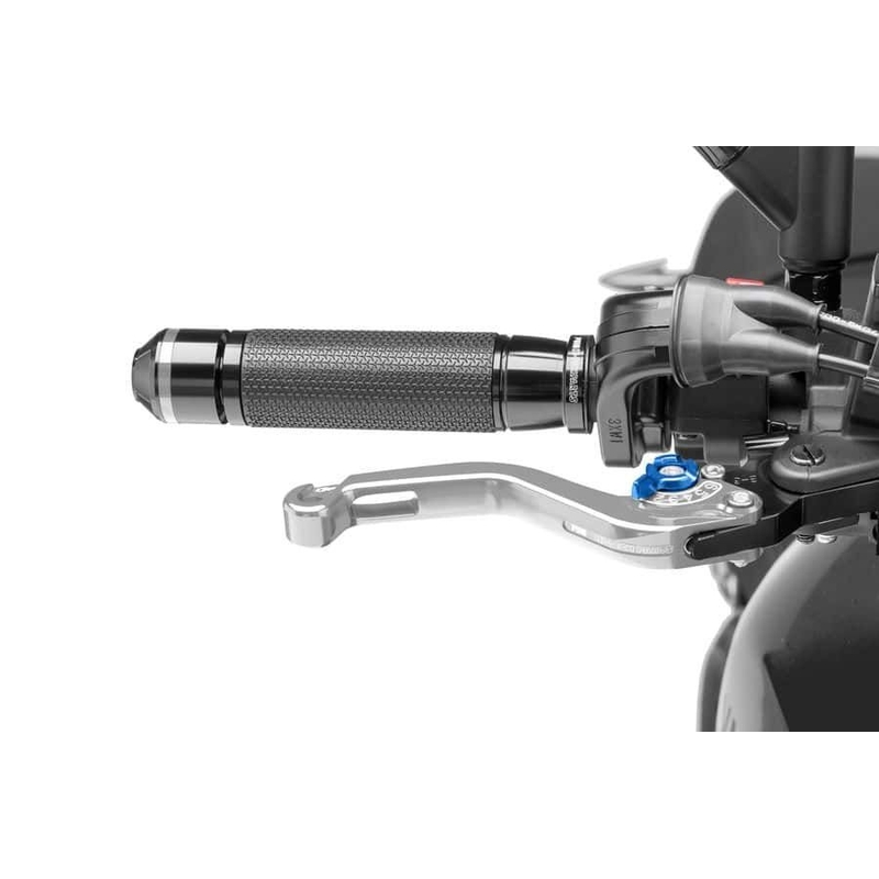 Brake lever without adapter PUIG short silver/blue